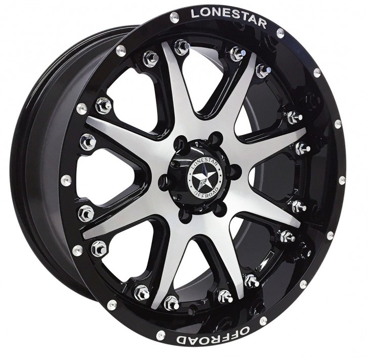 LS Wheel LS502 9x20" ET13 Bandit schwarz / silber C/K1500
