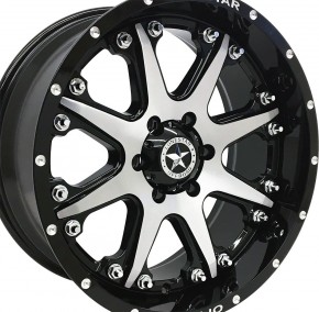 LS Wheel LS502 9x20" ET13 Bandit schwarz / silber C/K1500