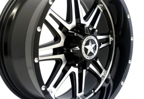 LS Wheel LS392 9x20" ET13 Outlaw schwarz / silber C/K 1500